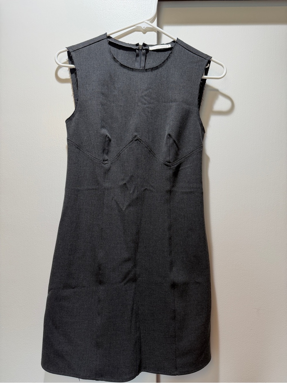 Zara Black Sleeveless Mini Shift Dress